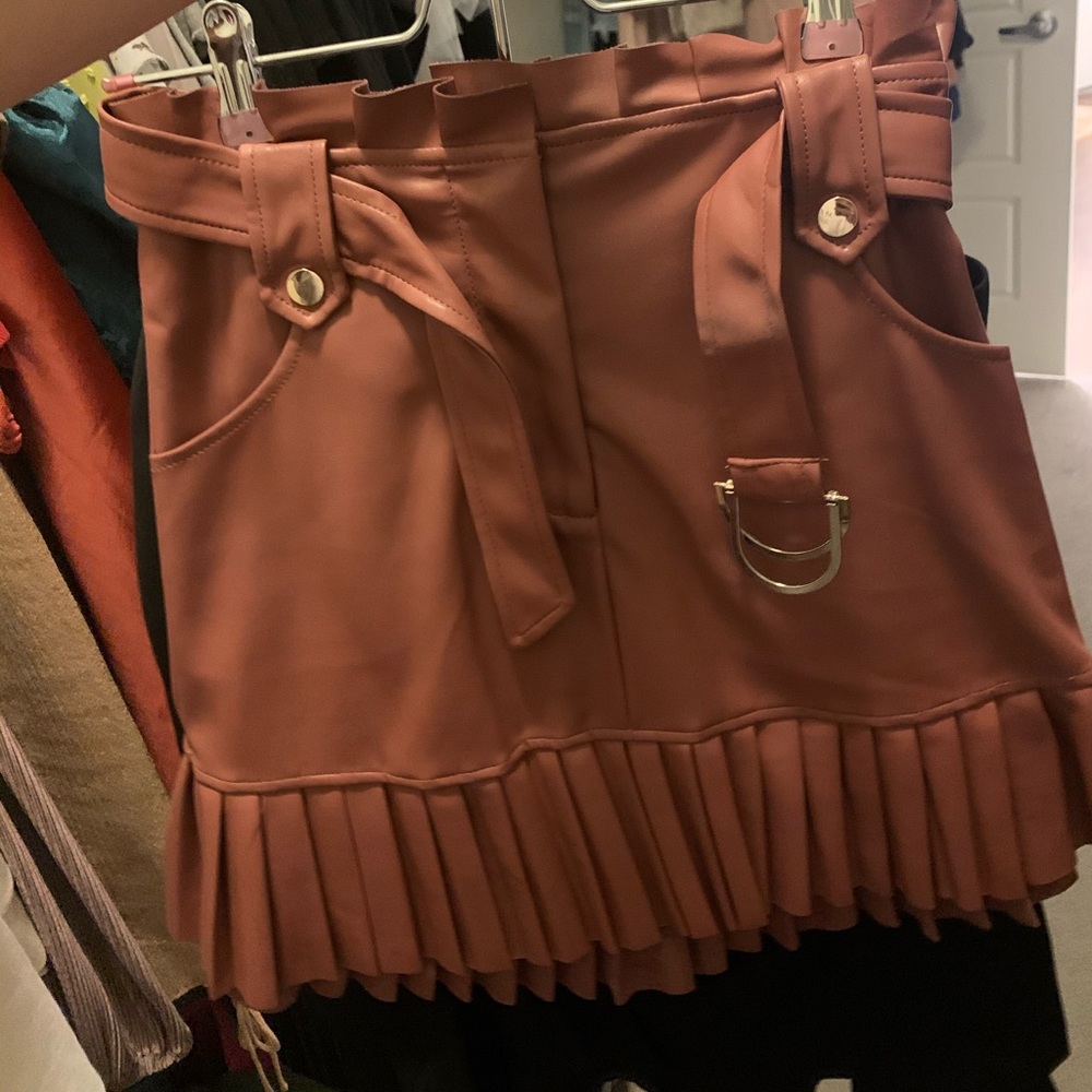 Zara mini leather skirt